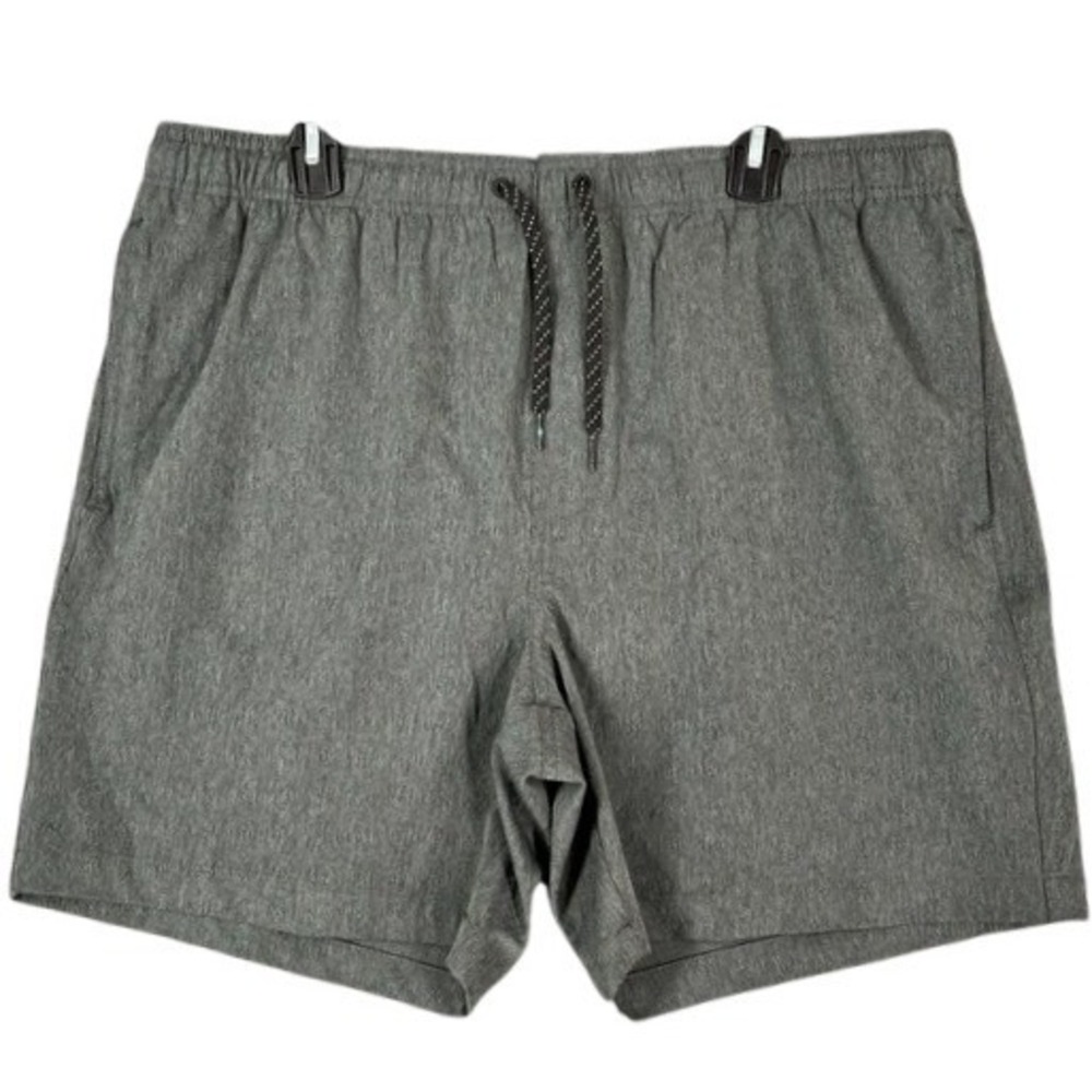Ocean Coast Shorts Mens Large Gray Lined Drawstring Hybrid‎ Casual Bottoms